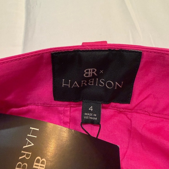 Banana Republic Harbison Hot Pink Mini Size 4 NWT Color Bright Peony - Picture 10 of 11